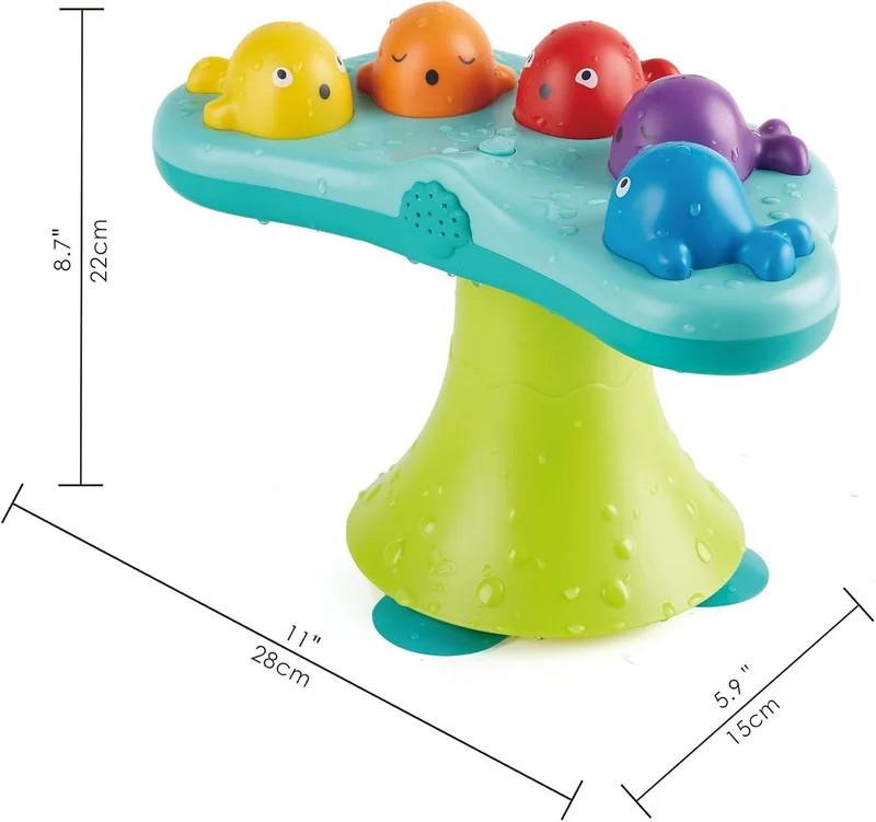 Hape Hape Music Fountain Bath Toy - Whale Bathtub with 2 Play Modes and Music for Toddlers