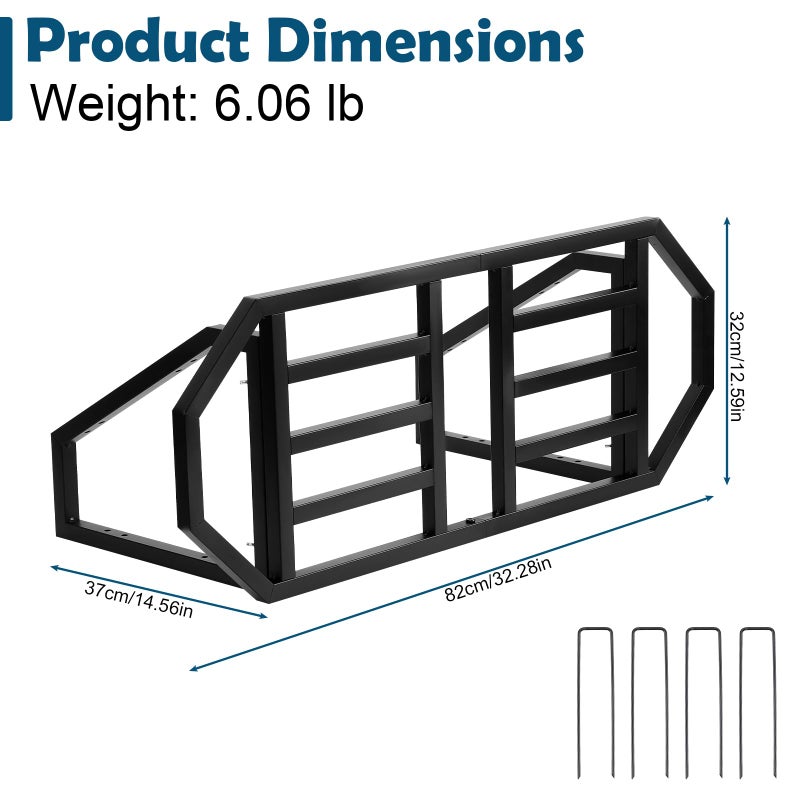 CADUKE Soccer Rebounder Board, Soccer Wall Rebounder with 2 Angles, Portable Soccer Passing Board with Ground Nails, Soccer Training Equipment for Passing & Shooting Practice - Image 3