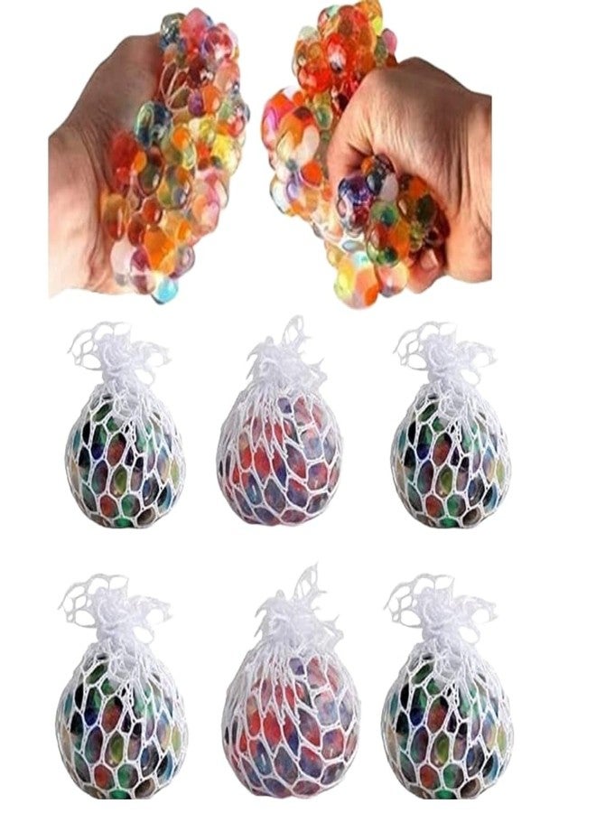 Sellon1 Squeeze Away Stress Relief Ball - 6 Pcs Squishy Balls Set Multicolor, Soft Toys for Kids Party Favor Stress Toys and Return Gifts for Kids - Image 1