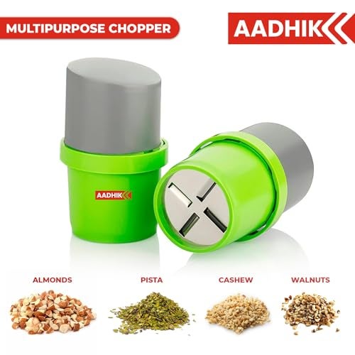 AADHIK Dry Fruit Cutter, Slicer, Grinder, Chocolate, Nut Cutter and Butter Slicer with 3 in 1 Blade for Almonds, Cashews - Image 3