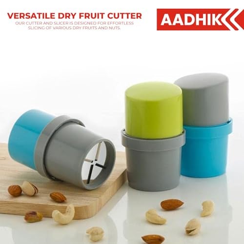 AADHIK Dry Fruit Cutter, Slicer, Grinder, Chocolate, Nut Cutter and Butter Slicer with 3 in 1 Blade for Almonds, Cashews - Image 4