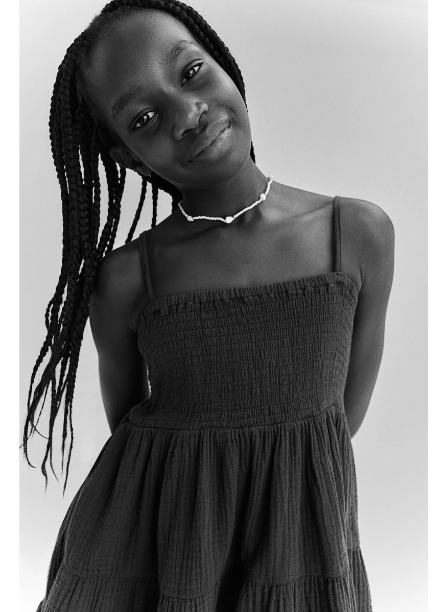 H&M Tiered Muslin Dress