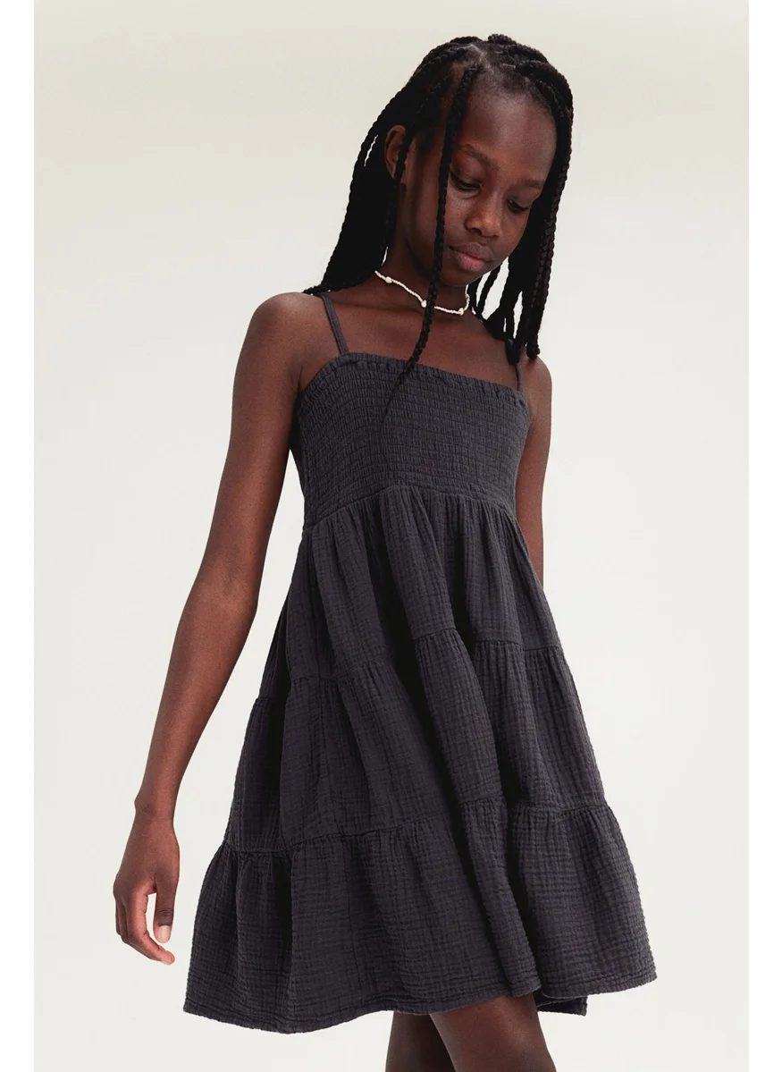 H&M Tiered Muslin Dress
