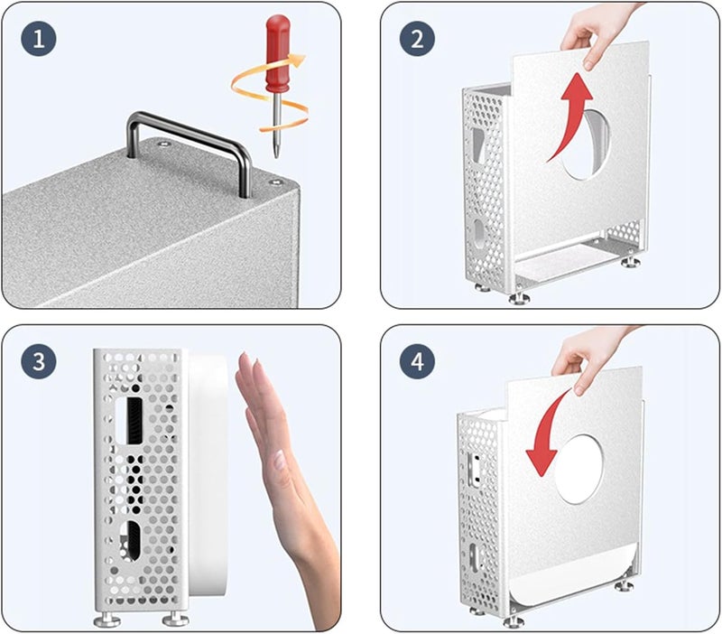 High strength aluminum case holder for small computer hosts enhances the cooling capacity and fashionable design of the host housing case - Image 5