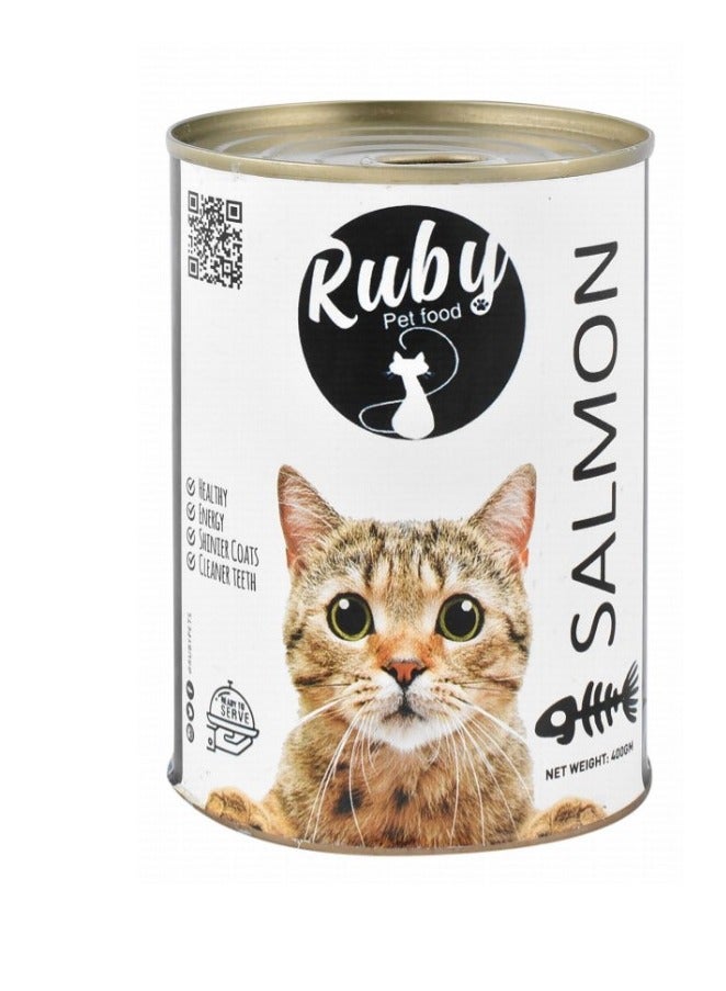 Ruby Wet Cat Food with Salmon 400gm