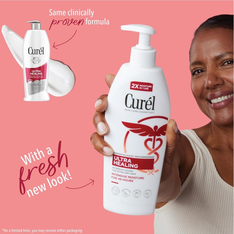 Curel Ultra Healing Body Lotion, Moisturizer for Extra Dry Skin, Body and Hand Lotion with Advanced Ceramide Complex and Hydrating Agents, for Tight Skin, 13 Ounces - Image 2