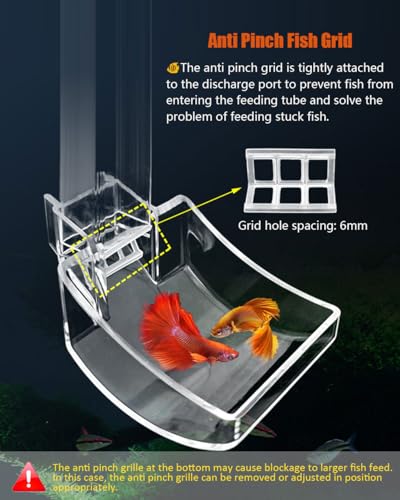 KINGYEENUO Shrimp Feeder Set - Aquarium Fish Feeder Tube Kit with Feeding Ring, Cleaning Brush, Tank Feeding Tube - Image 4