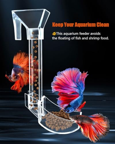 KINGYEENUO Shrimp Feeder Set - Aquarium Fish Feeder Tube Kit with Feeding Ring, Cleaning Brush, Tank Feeding Tube - Image 2