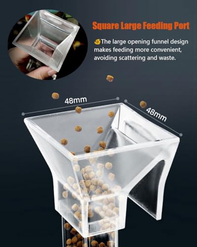 KINGYEENUO Shrimp Feeder Set - Aquarium Fish Feeder Tube Kit with Feeding Ring, Cleaning Brush, Tank Feeding Tube - Image 5