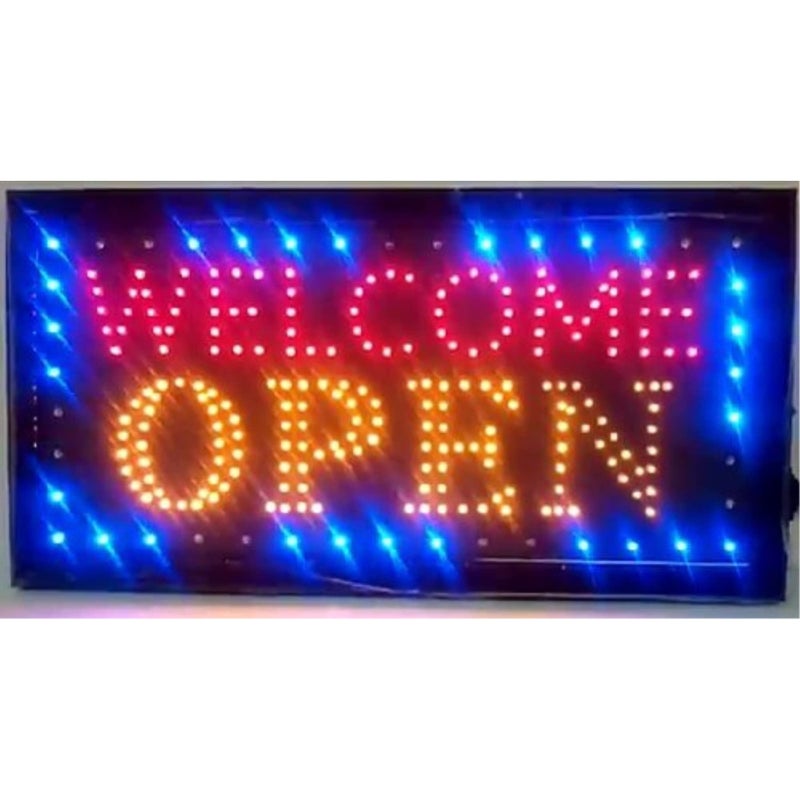E-ONSALE LED Neon Light Welcome Open Sign With Animation On/off and Power On/Off two Switchs for Business By "E Onsale" J08 (Welcome Open J08) - Image 2