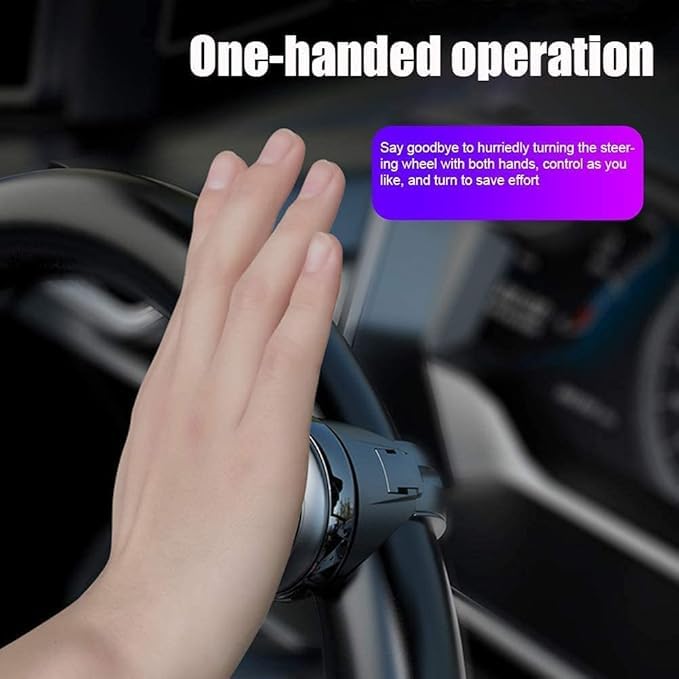 ROYALTECH Universal Car Steering Knob, Wheel Knob, Steering Wheel Spinner Knob, 360° Rotation Booster (3R Original) - Image 4