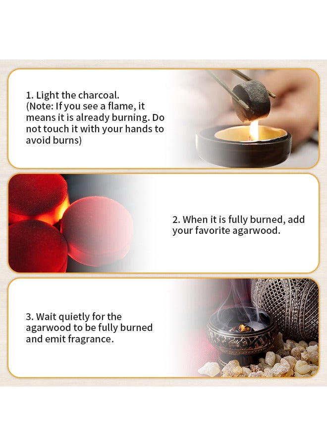 Oud charcoal,Natural Coal for Incense，No Irritating Smell, Suitable for SPA and Daily Relaxation  - Image 5