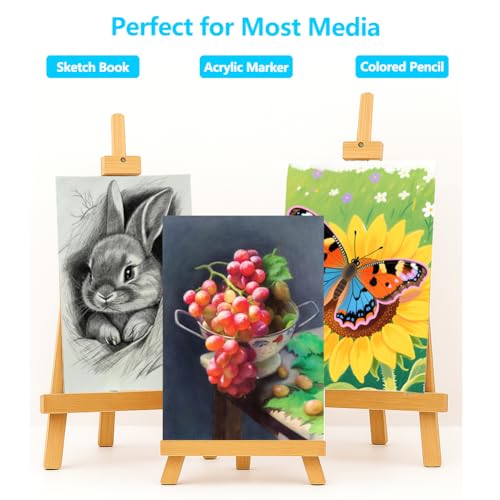 Hapikalor Canvas Painting Acrylic Sketch Book - 9x12 Inch, 20 Sheets (115lb/187g) Mixed Media Sketchbook, Art Supplies for Adults & Kids Canvases Painting pad for Acrylic, Oil, Marker, Drawing, Sketching - Image 4