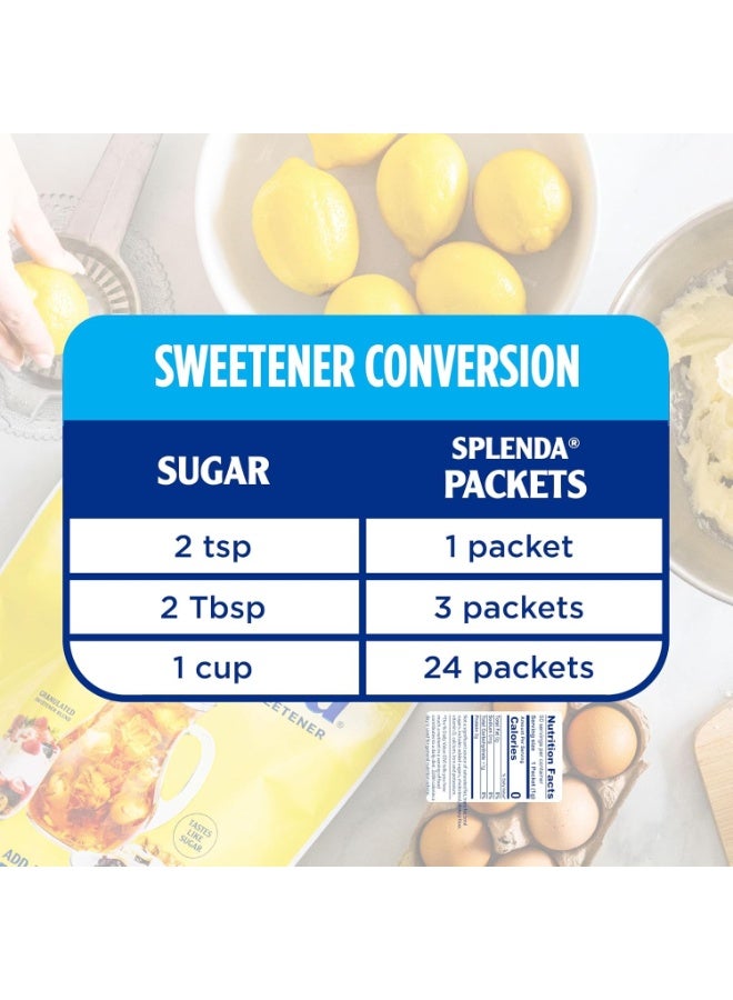 Splenda No Calorie Sweetener Packets 50 Count Zero Sugar Sucralose Sweetener Low Carb Sugar Substitute for Coffee Tea Baking Keto Diet 50g - Image 3