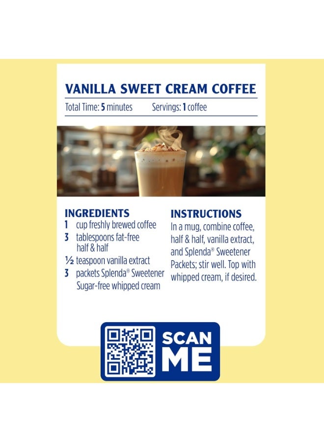 Splenda No Calorie Sweetener Packets 50 Count Zero Sugar Sucralose Sweetener Low Carb Sugar Substitute for Coffee Tea Baking Keto Diet 50g - Image 4