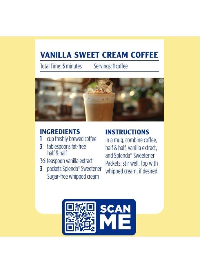 محلي SPLENDA خالي من السعرات الحرارية 100 ظرف، بديل السكر، محلي بالسكرالوز للقهوة والشاي والخبز والاستخدام اليومي، 100 جم - Image 4