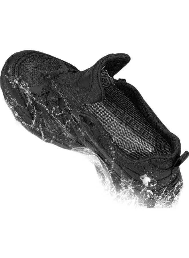 Strongman Outdoor Waterproof Sports Casual Men'S Shoes 3515 Breathable Shock Absorbing Hiking Training Shoes Jda381A Black Size 44 - Image 2