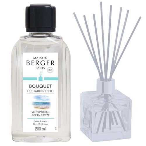 Maison Berger Ocean Breeze Fragrance Refill – 200mL Scented Oil for Reed and Ceramic Diffusers Long-Lasting Marine Freshness, Made in France, Safe and Colorant-Free - Image 2