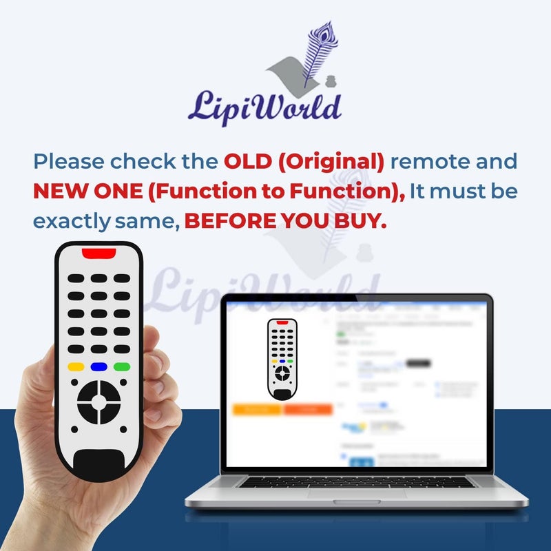 ليبي وورلد جهاز التحكم عن بعد LipiWorld® لجهاز التلفزيون الذكي Stick (مع خاصية الصوت) (متوافق مع جهاز التحكم عن بعد القديم لجهاز Realme Fire TV Stick، نفس جهاز التحكم عن بعد تمامًا سيعمل فقط) متوافق مع جهاز التحكم عن بعد لتلفزيون Realme. - Image 1
