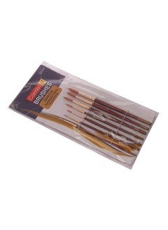 Camlin Camlin Camel Student's Poster Colour Set 18 Shades and Kokuyo Paint Brush Series 66 Round Synthetic Gold -Set of 7  - Image 2