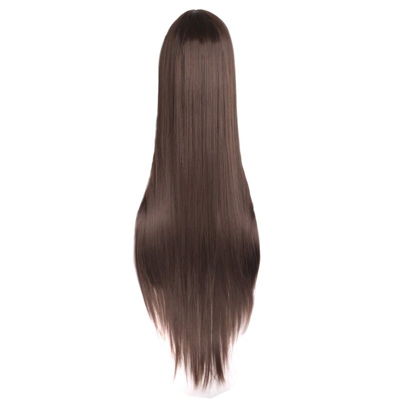 MapofBeauty MapofBeauty 40"/100cm Natural Soft Straight Long Cosplay Wig (Dark Brown)  - Image 2