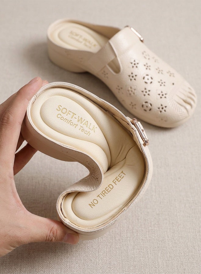 Easy Slip-On Soft Sole Sandals - Non-Slip & Breathable Half-Open Design - Image 5