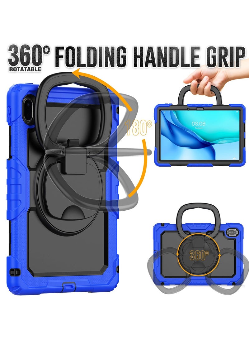 عام غطاء آيباد 11 (A16) 2025/الجيل العاشر 10.9 2022 - غطاء مقاوم للصدمات مع حامل دوار ومقبض. - Image 3