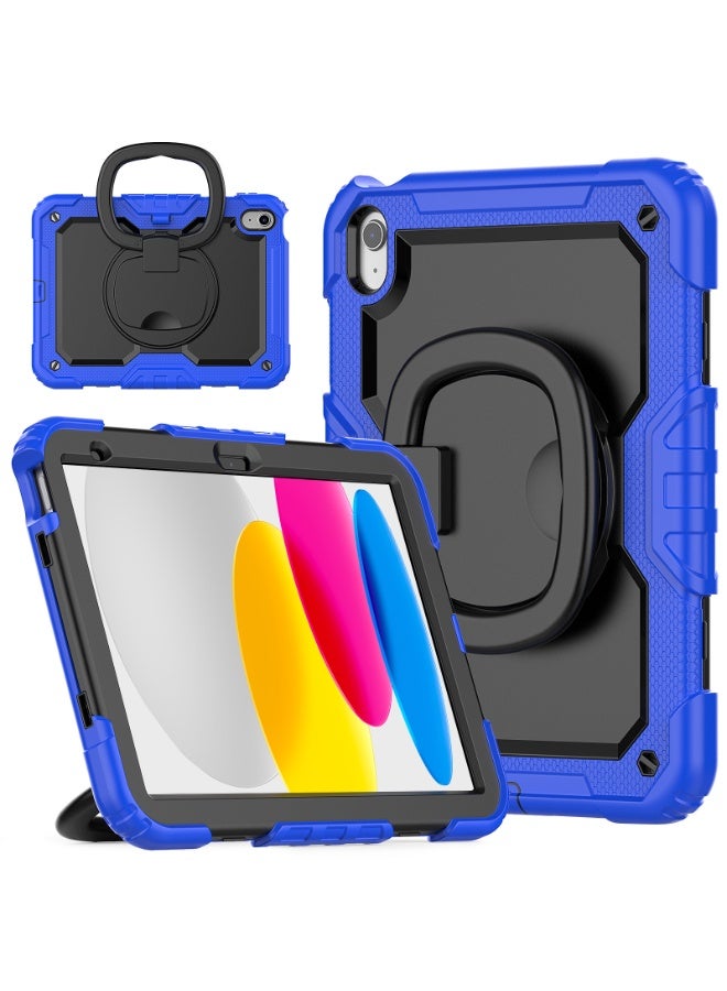 عام غطاء آيباد 11 (A16) 2025/الجيل العاشر 10.9 2022 - غطاء مقاوم للصدمات مع حامل دوار ومقبض. - Image 1