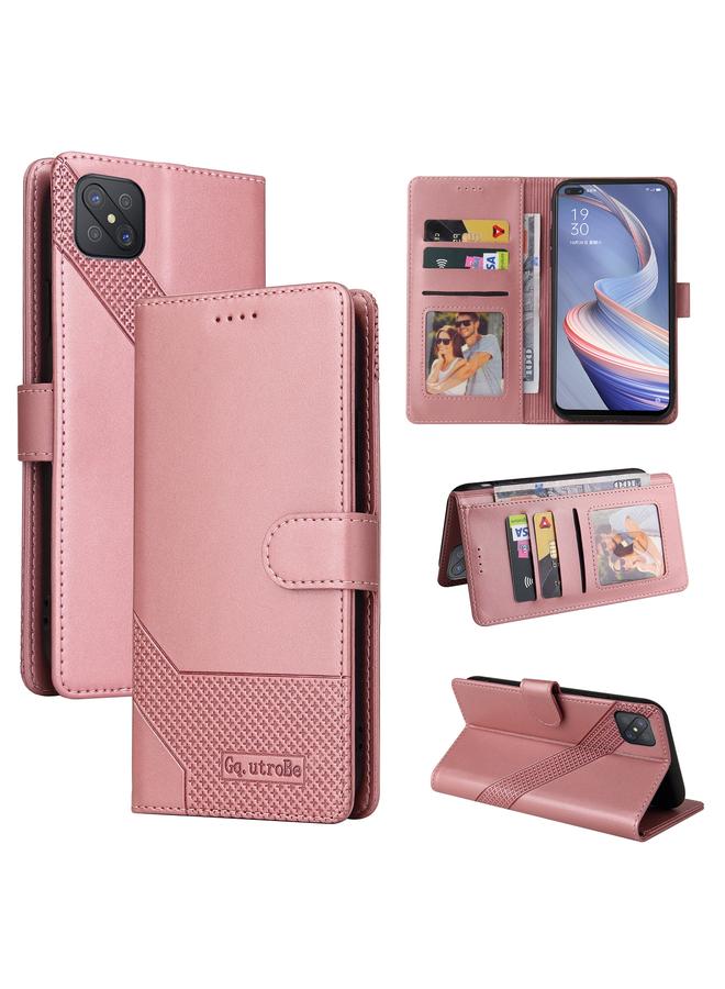The Bros Case For OPPO A92s Skin Feel Magnetic Leather Phone Case
