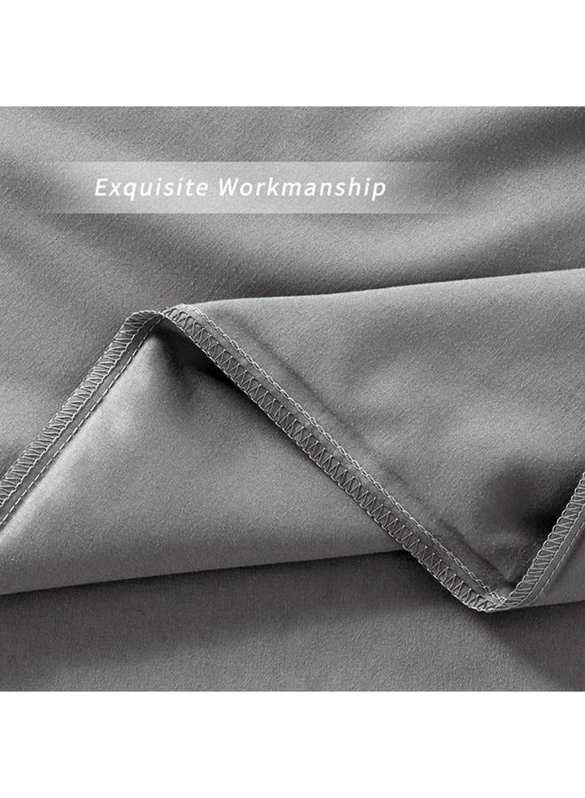 NookZuzu 2 Pack Microfiber King Zipper Pillowcases, Soft Comfortable Not Shrink Dark Gray Pillow Case, Breathable Pillow Cases Set of 2 (20x36 Inches) - Image 5