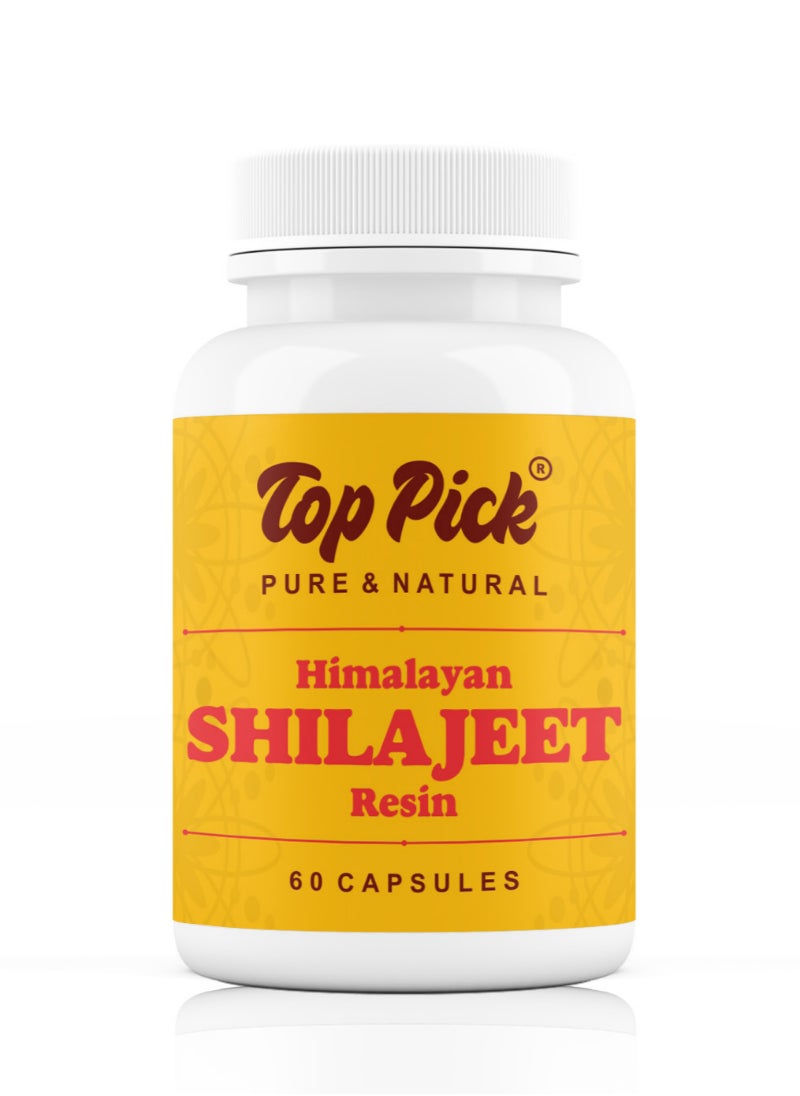 Top Pick - Pure & Natural Himalayan Shilajit Resin 60 Capsules for Optimal Health - Image 1