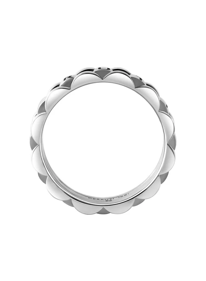 CERRUTI 1881  Paolo Triple Layer Silver Ring for Men Size 62 for Men | Best Price UAE