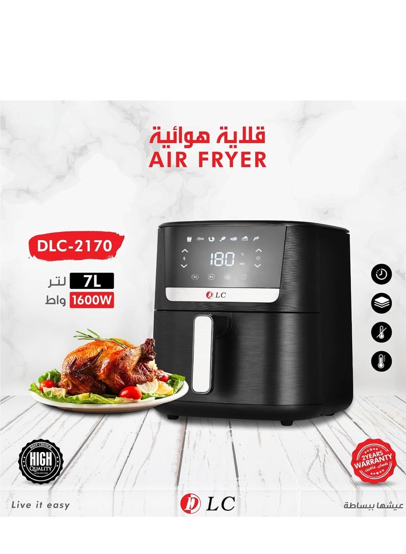 FIPKA Air Fryer 7L for Oilless Cooking,Smart Touch Screen with 8 Presets Air Fryer Oven for Roast,Bake,Grill - Image 2
