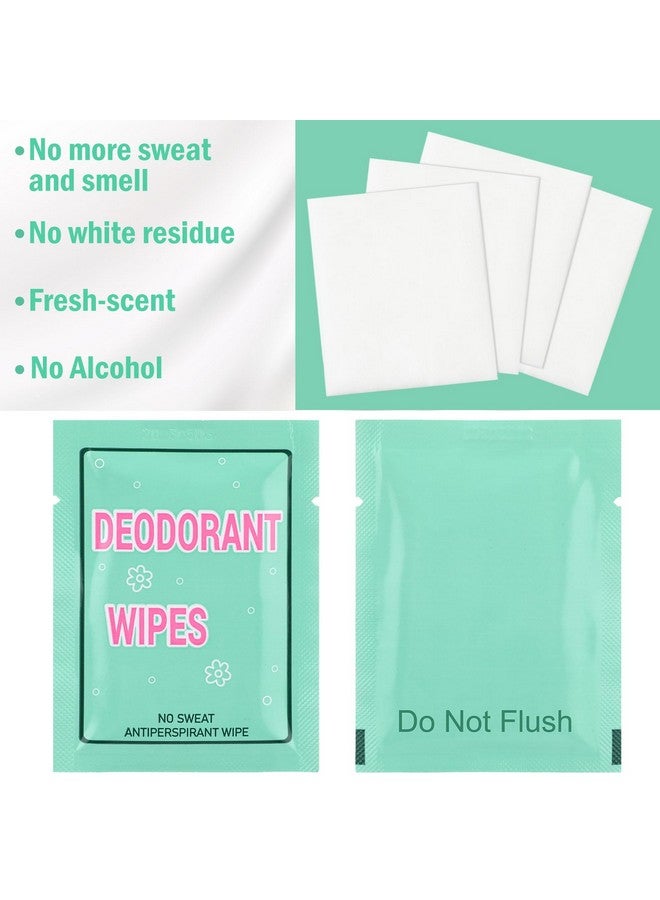 Loopeer 300 Pcs Deodorant Wipes Individually Wrapped Disposable Antiperspirant Wipes No Alcohol Body Wipes Mini Purse Essentials Fresh Scented Towelettes Made With Clear Formula For Men And Women  - Image 2