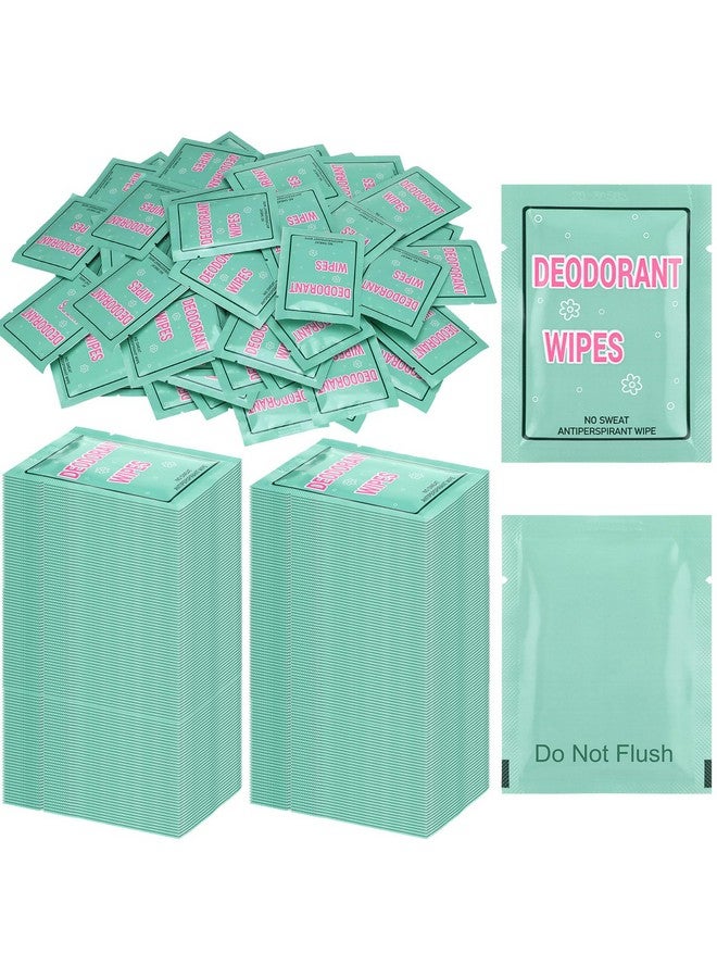 Loopeer 300 Pcs Deodorant Wipes Individually Wrapped Disposable Antiperspirant Wipes No Alcohol Body Wipes Mini Purse Essentials Fresh Scented Towelettes Made With Clear Formula For Men And Women  - Image 1