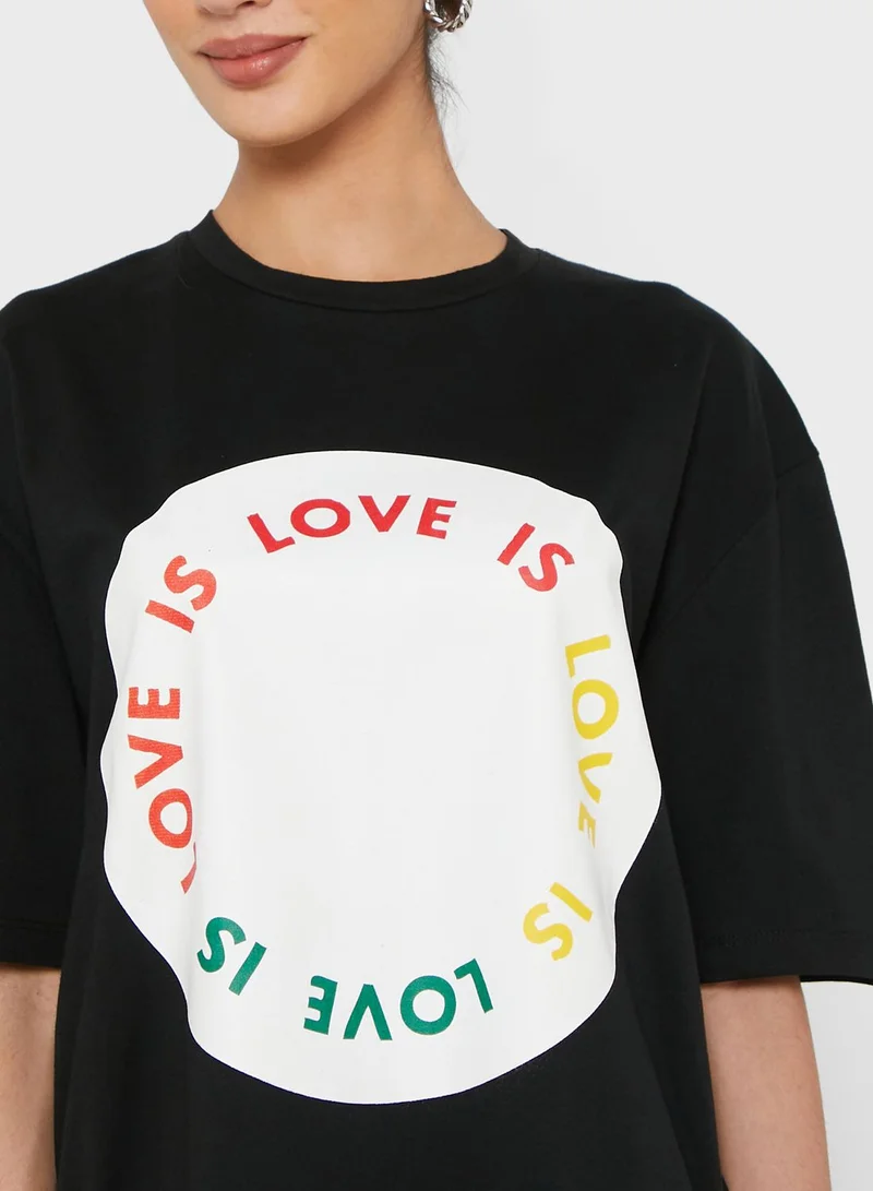 Ginger Oversized Graphic T-Shirt