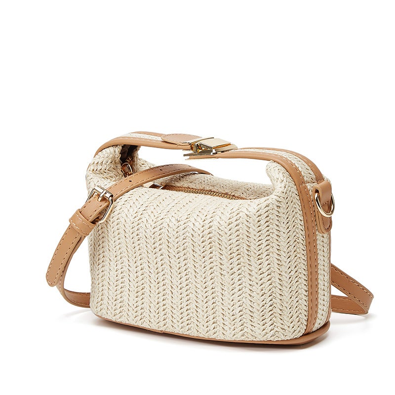 Bucket Bag Straw Woven Small Bag Casual Women'S Bag Portable Shoulder Crossbody Bag New All-Match Trendy - Image 5