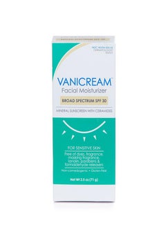فانيكريم فانيكريم™ مرطب للوجه واسع الطيف بمعامل حماية من الشمس SPF 30، 2.5 أونصة (71 جم)، تم تركيبه بدون أي مهيجات شائعة للبشرة الحساسة  - Image 3