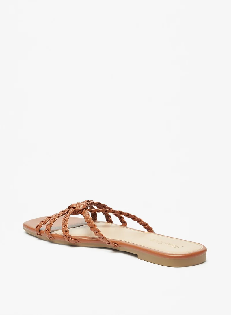 فلورا بيلا من شو إكسبرس Womens Braided Slip On Sandals