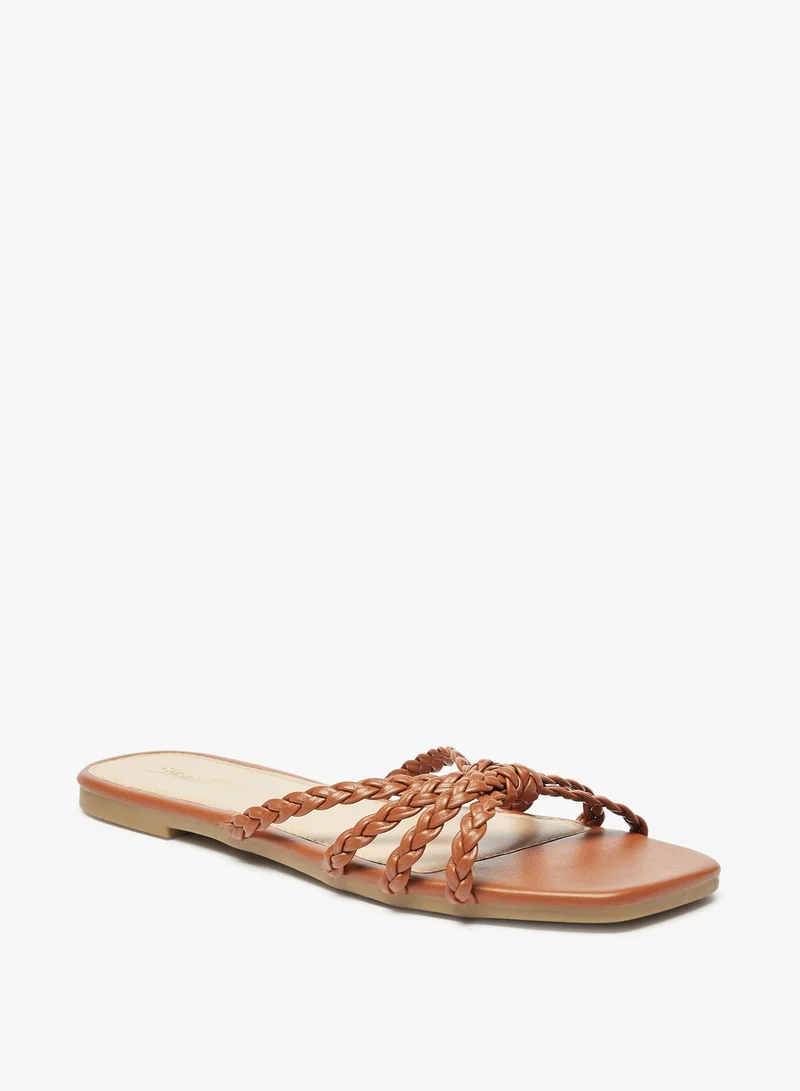 فلورا بيلا من شو إكسبرس Womens Braided Slip On Sandals