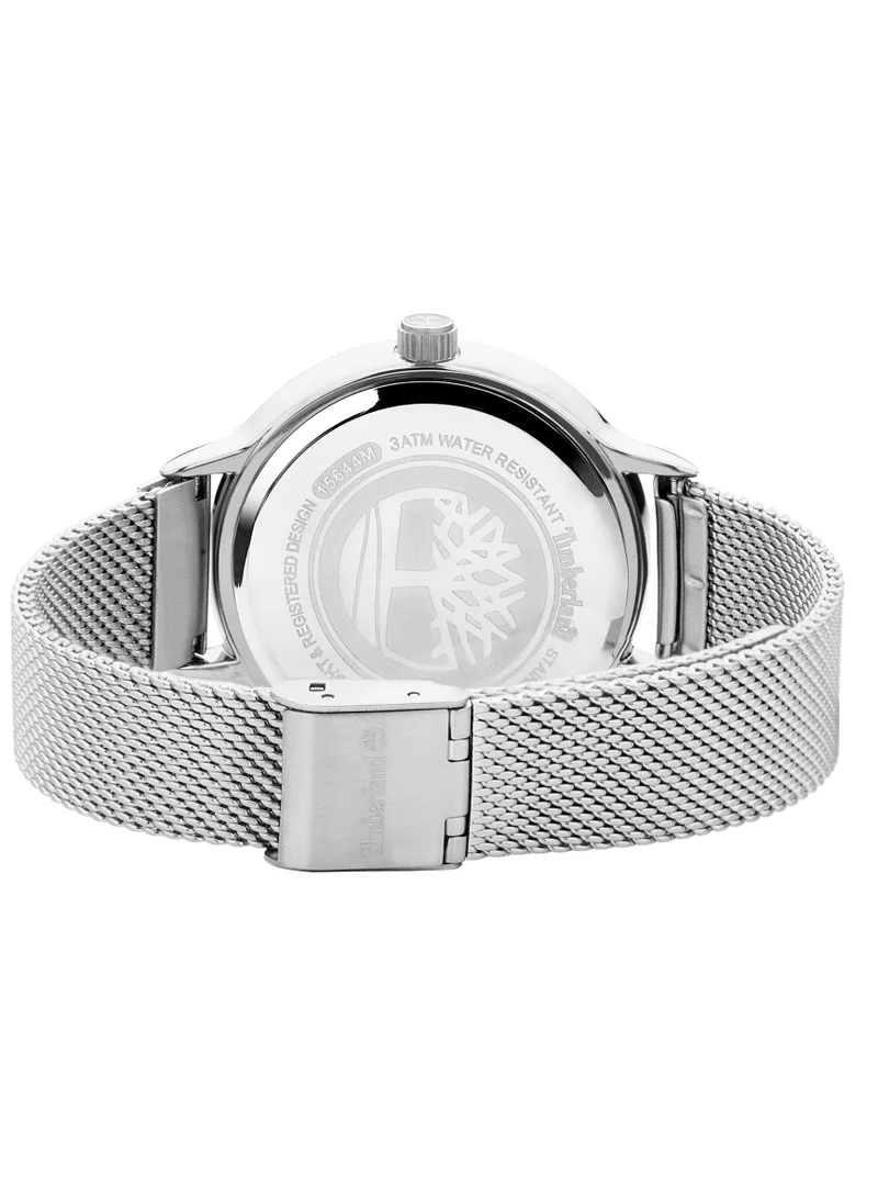 Timberland Tyringham Women's Watch 38mm Analog Silver Dial Silver Stainless Steel Strap