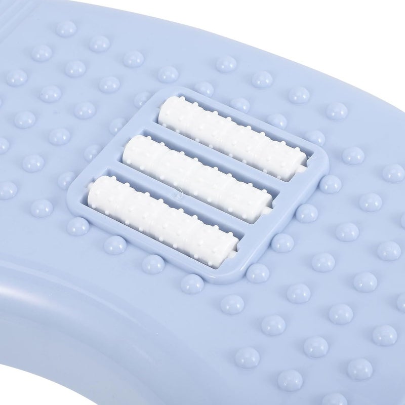 Toilet Stool Bathroom Step Stool Blue and White Plastic Footstool for Adults Squatting Support for Home Toilet Use - Image 5