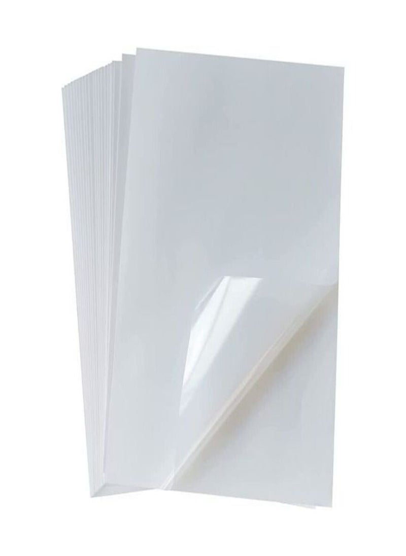 Generic A4 transparent self adhesive sticker paper for laser and digital printers - pack of 50 sheets  - Image 1