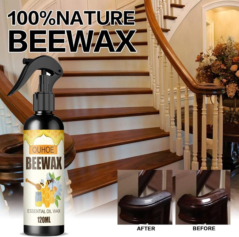 klarako Beeswax Furniture Polish Spray - Natural Micro-Molecularized Beeswax Spray, The Original Beeswax Spray Furniture Polish And Cleaner for Floor Table Chair Cabinet Home Furniture to Shine (3pc) - Image 2