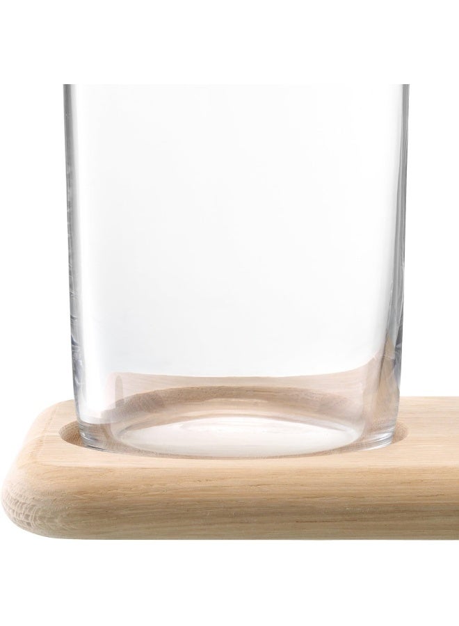 LSA International LSA International Wine Water & Wine Carafe Set & Oak Base 40.6 oz/47.3 fl oz  - Image 5