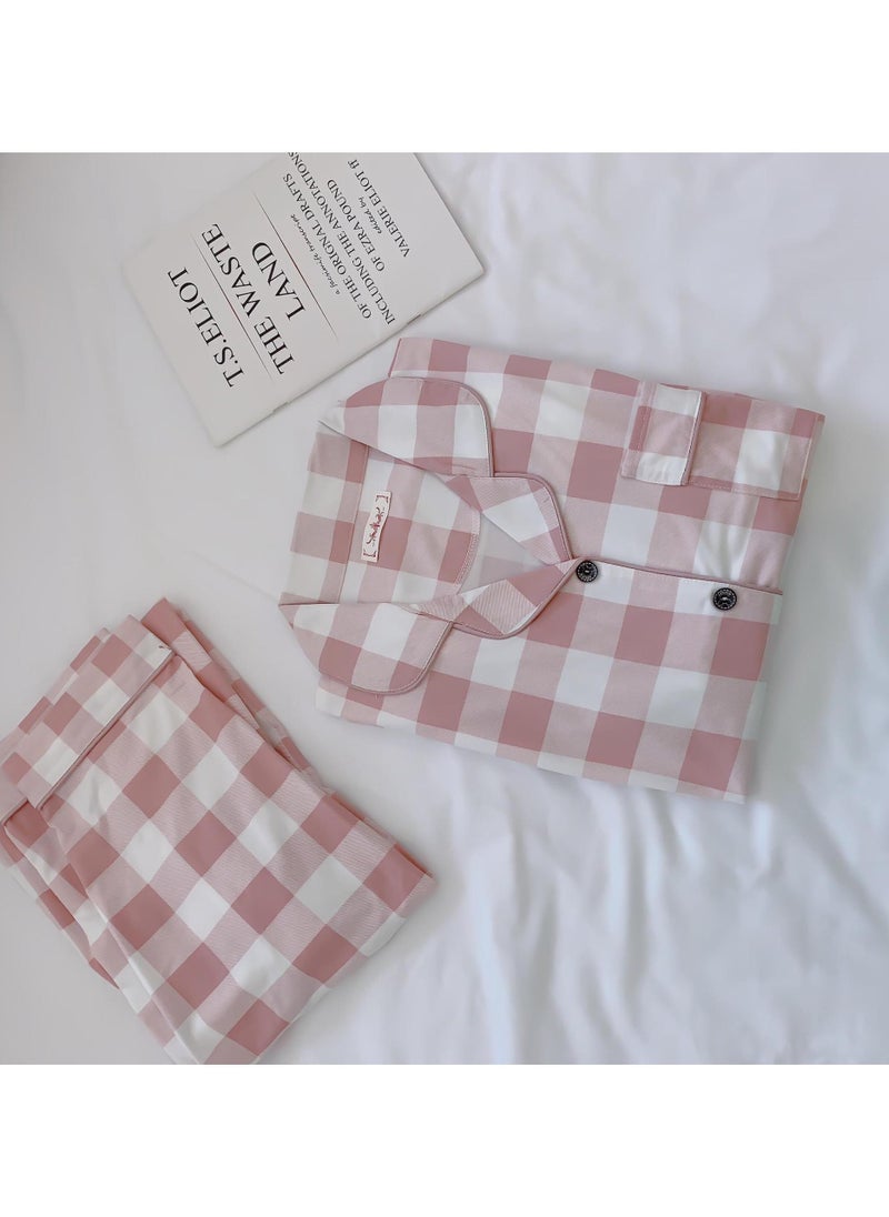 Womens Pajamas Set 2 Piece Button Down Pjs Soft Long Sleeve Top and Pants Sleepwear Set Girls  Lounge Sets