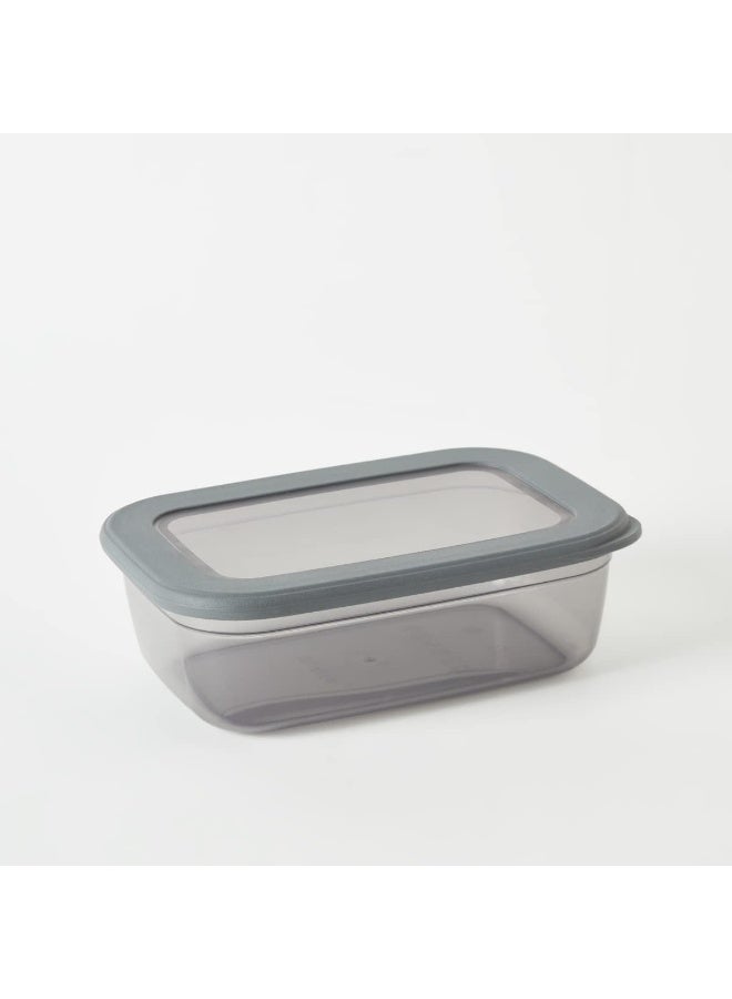 فولي لايف حاوية تخزين مسطحة من فولي لايف، سعة ١.٢ لتر، رمادية شفافة | منظم طعام بلاستيكي قابل لإعادة الاستخدام - Image 1