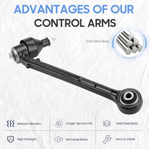 ILONPA ذراع التحكم الأمامي السفلي الأمامي والخلفي + روابط قضيب التوازن + قضبان الربط الخارجية لمجموعة تعليق لسيارة شيفروليه كامارو V8 6.2L V6 3.6L من 2010-2015 (10 قطع) - Image 3