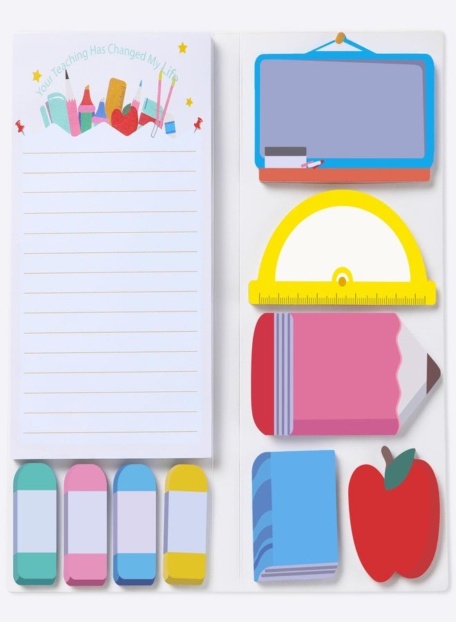 Hommie Sticky Notes Set, Teaching is A Work of Heart Divider Sticky Planner Sticky Note Teacher Appreciation Gift for School Supplies, Bible Supplies, Office Book Notes - Image 2