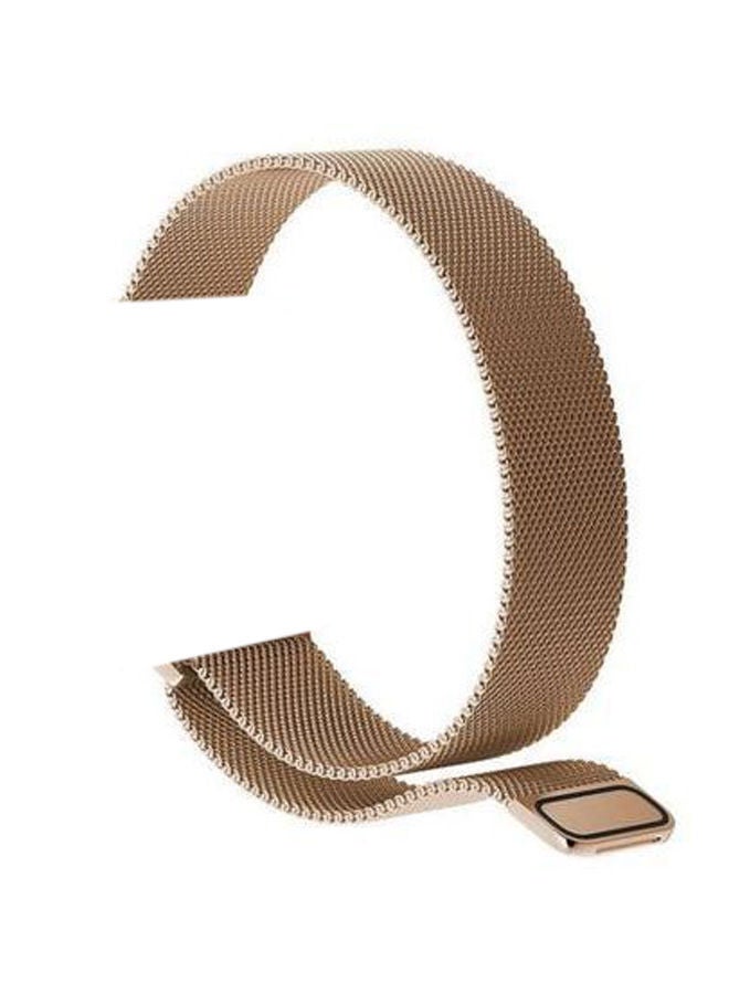 نيبمينينت سوار بديل لساعة أبل الذكية من السلسلة 1/2/3 ذهبي - Image 1